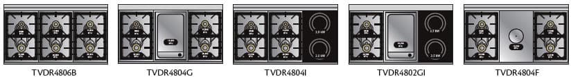 Viking - TVDR4804GAW - VIKING TUSCANY 48 DF RANGE 4 BURNER/GRIDDLE-  AW-TVDR4804GAW
