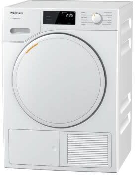 Miele MIWADREW7 Stacked Washer & Dryer Set with Front Load Washer and Electric Dryer in White