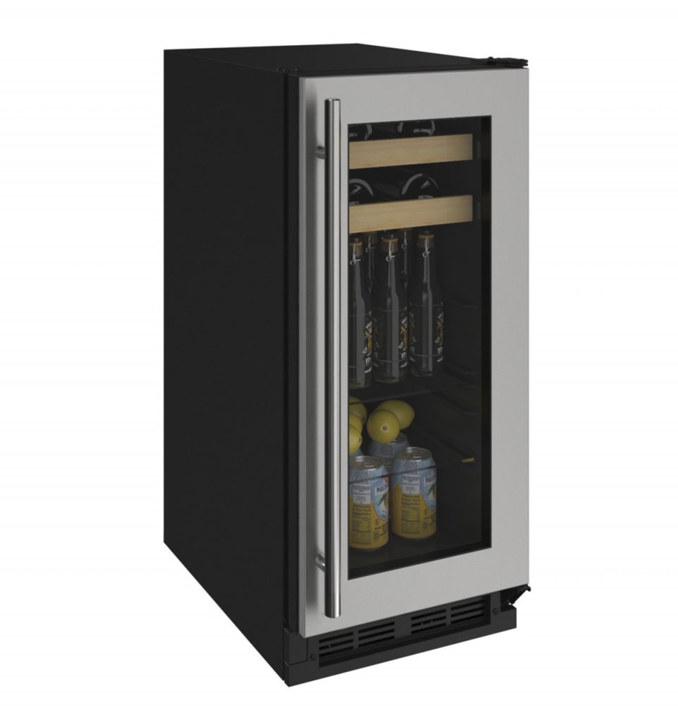 ULine U1215BEVS00A 15 Inch Undercounter Beverage Center with 48Bottle