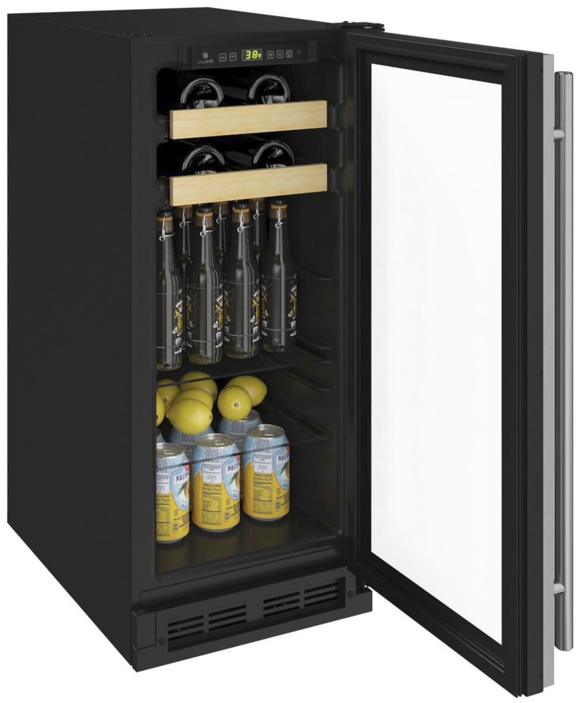 ULine U1215BEVS00A 15 Inch Undercounter Beverage Center with 48Bottle