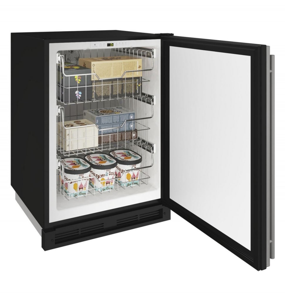 『U』 U-Line U1224FZRS00A 24 Inch Built-In Convertible Freezer with