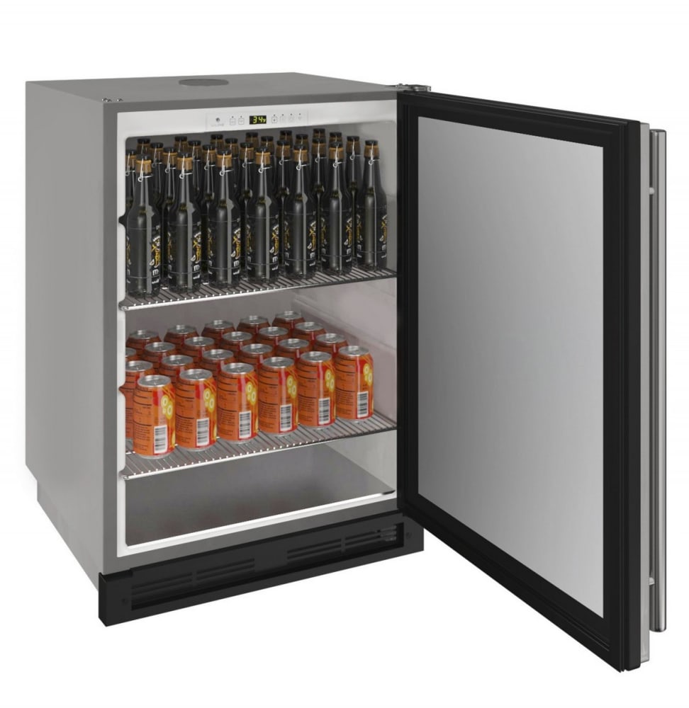 ULine U1224KEGRSOD00A 24 Inch BuiltIn Outdoor Keg Refrigerator with