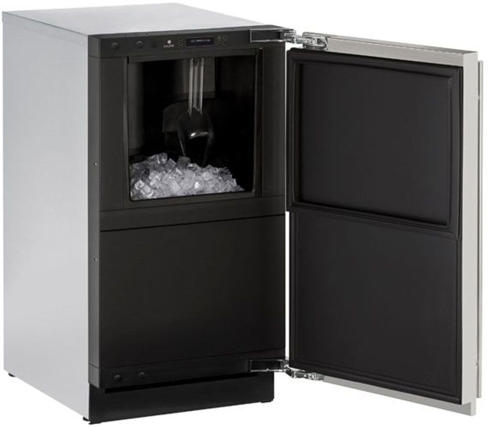 ULine U3018CLRINT40C 18 Inch BuiltIn Clear Ice Machine with 55 Lbs