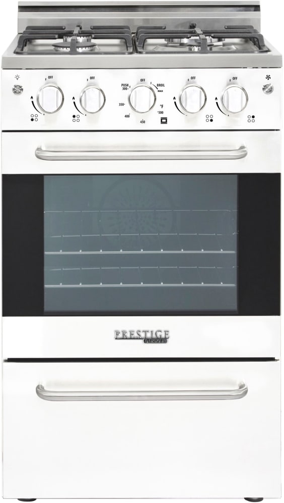 Unique Appliances UGP20VPC1W 20 Inch Freestanding Gas Range with 4 Sealed Burners 1.6 cu. ft. Oven Capacity Storage Drawer Continuous Grates