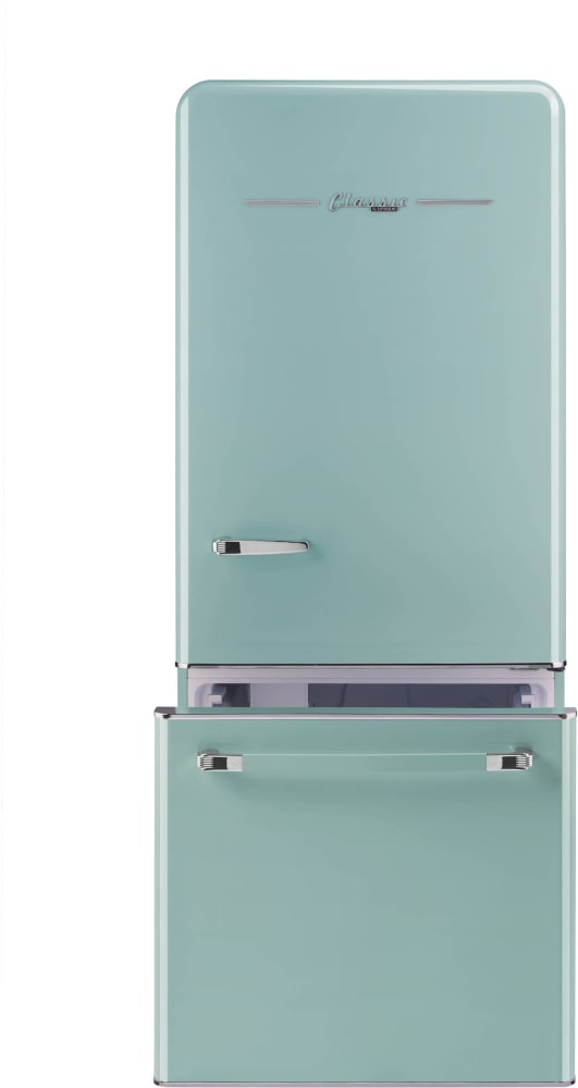 Unique Appliances UGP-510L AC Classic Retro 30 inch Wide 17.7 Cu. ft. Energy Star Certified Bottom Freezer Refrigerator with Wine Rack