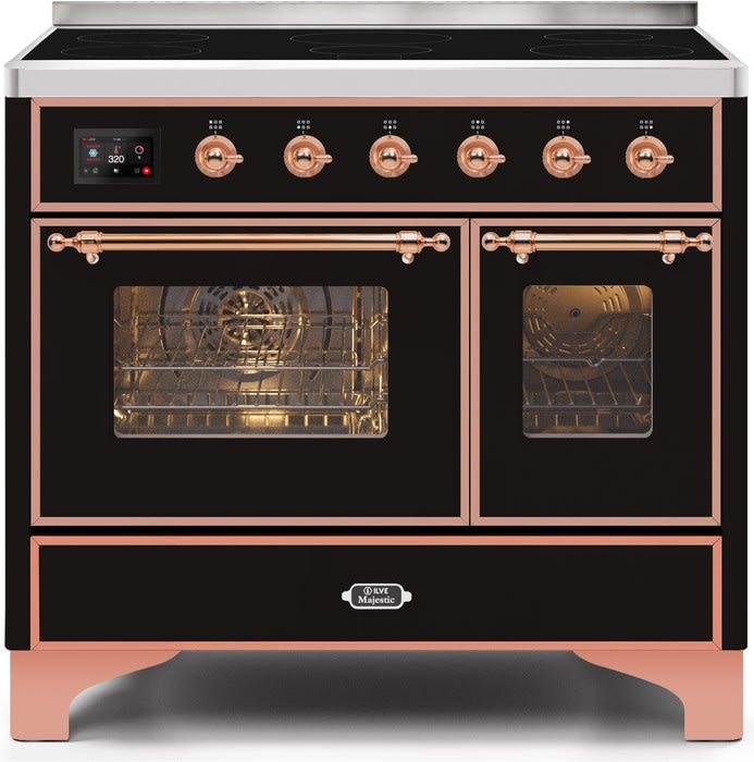 Ilve UMDI10NS3BKP 40 Inch Freestanding Induction Range with 6 Element