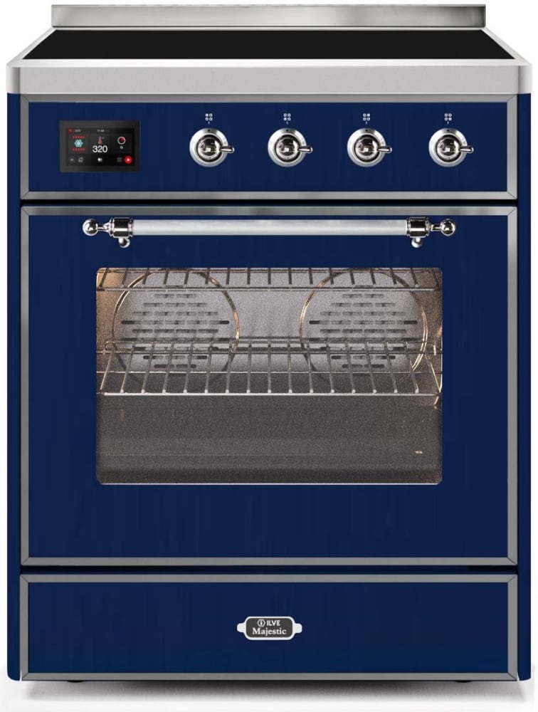 Ilve UMI30NE3MBC 30 Inch Freestanding Induction Range with 4 Elements