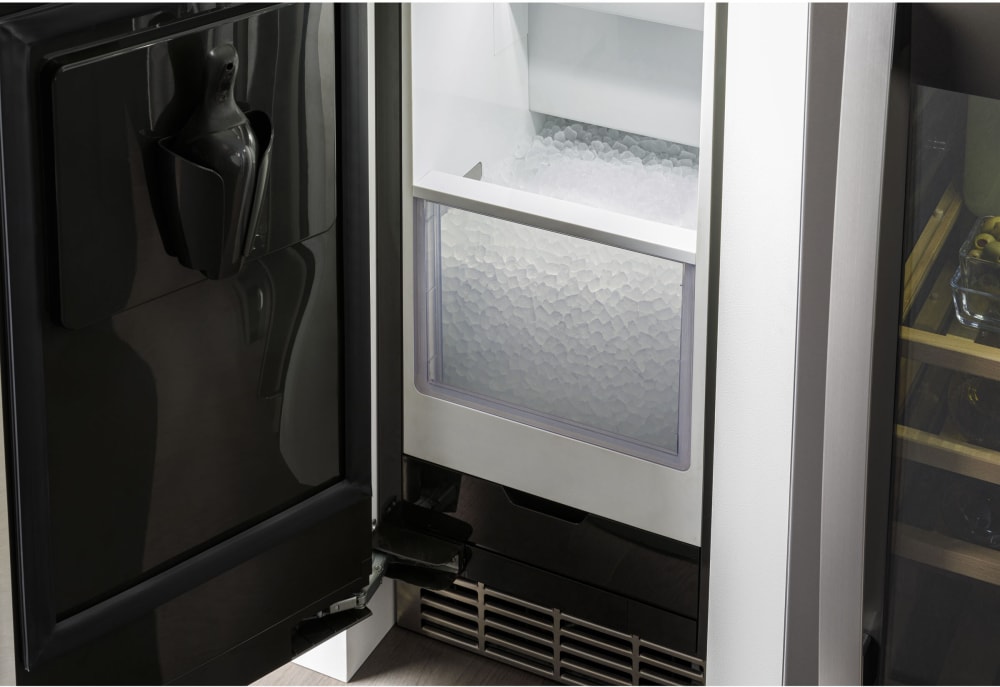 GE UNC15NPRII 15 Inch Under Counter Panel Ready Ice Maker with Nugget