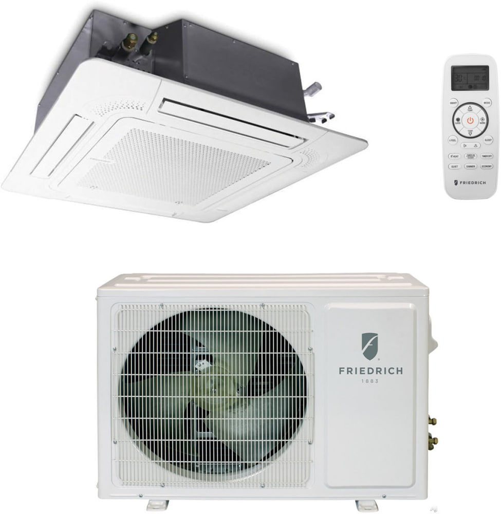 Friedrich FPHC093A Single Zone Mini Split System with 9000 BTUs, Heat