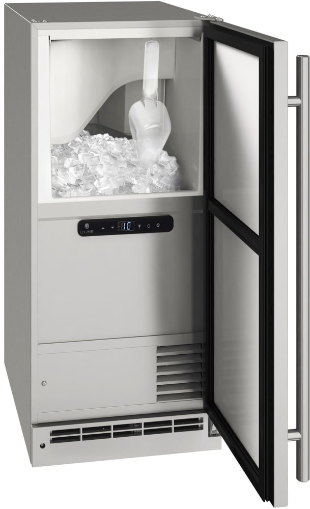 U-Line UOCL115SS01A 15 Inch Undercounter Outdoor Clear Ice Maker