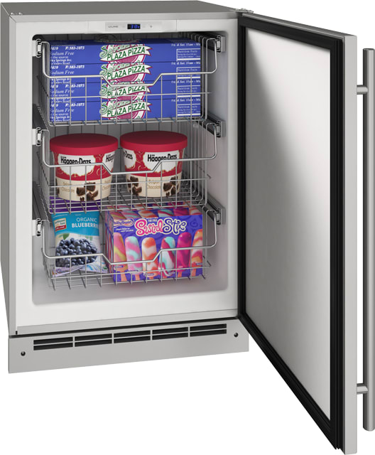 U-Line UOFZ124SS01A 24 Inch Stainless Steel Convertible Freezer