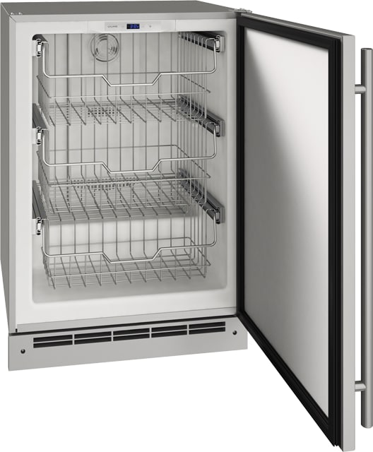 U-Line UOFZ124SS01A 24 Inch Stainless Steel Convertible Freezer