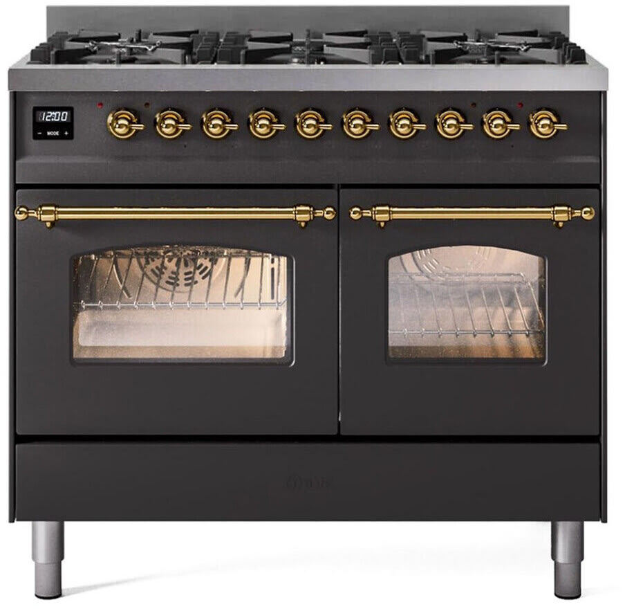 Ilve UPD406NMPMGG 40 Inch Freestanding Dual Fuel Range with 6