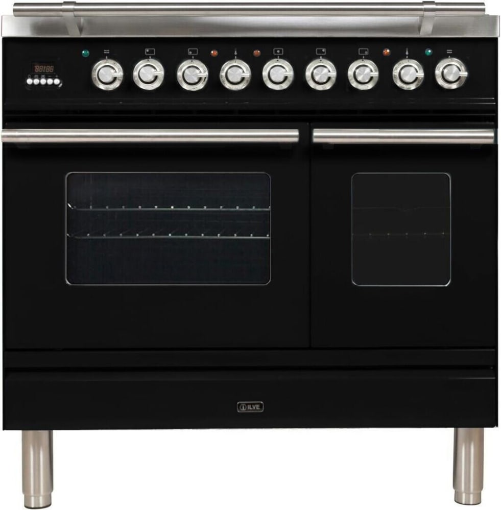 Ilve UPDW90FDMPNLP Professional Plus 36 Inch Freestanding Dual Fuel