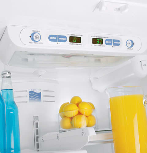 ge profile refrigerator set temperature
