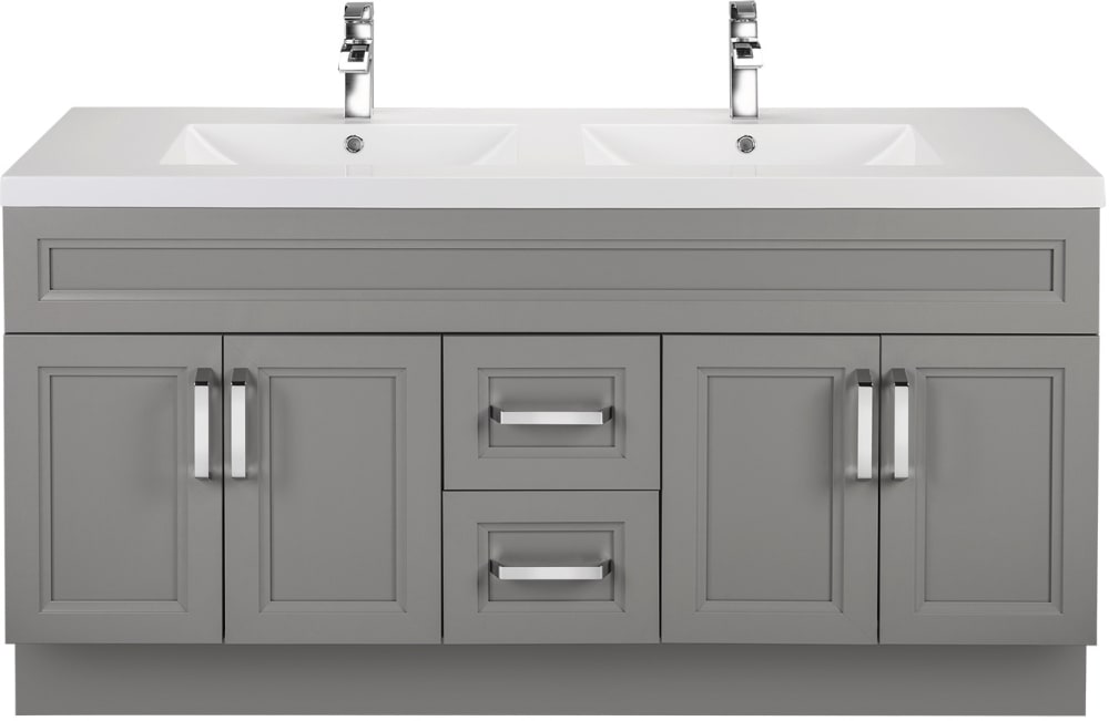 Cutler Kitchen Bath Urbdb60dbt 60 Inch Double Bowl Vanity With Cutler Kitchen Bath Urban