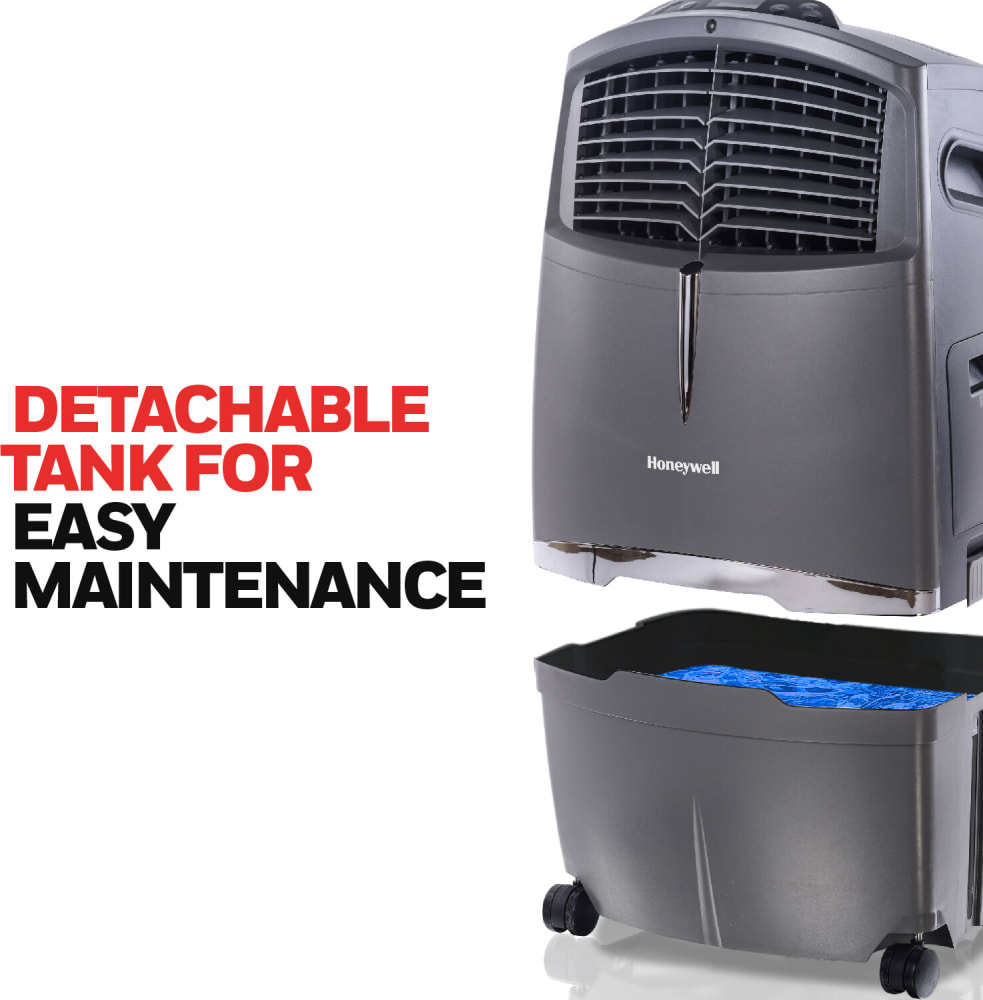 Honeywell CL30XC 34 Inch Indoor Portable Evaporative Air Cooler with 4 Fan Speed, Electronic