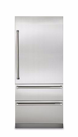 Viking VBI7360WRSS 36 Inch Built In Bottom Mount Refrigerator with Bluezone Preservation Pro Chill Overdrive Compressor Soft Close Drawers Feather Touch Internal Water Dispenser LED Lighting and Spill...
