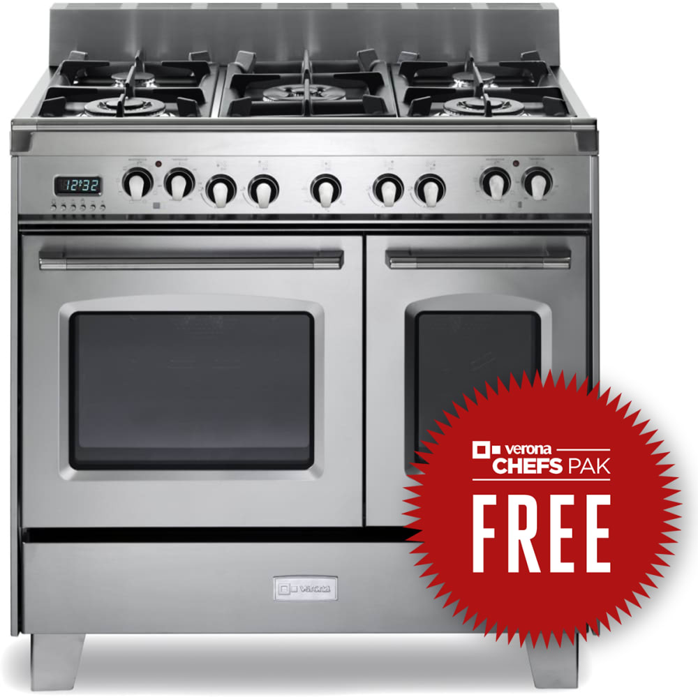 Verona VCLFSGE365DSS 36 Inch ProStyle DualFuel Range with 5 Sealed