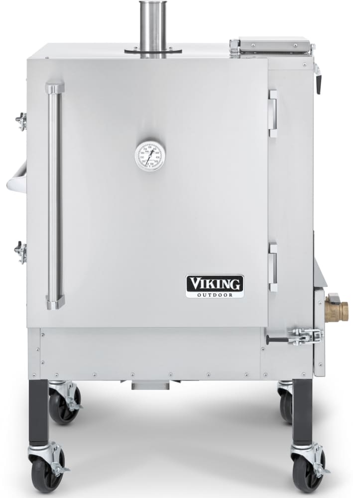 Gravity feed charcoal top smoker