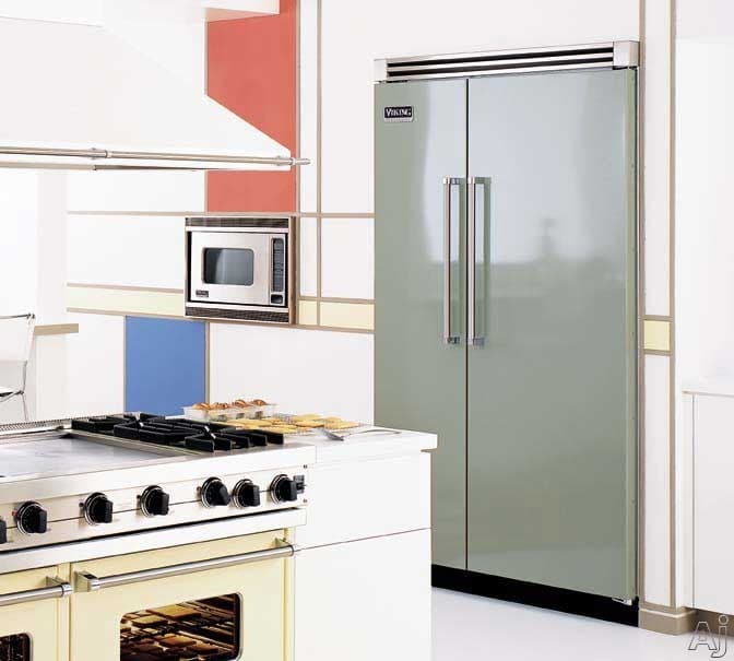 Viking VCSB483BK 48 Inch Built-in Side by Side Refrigerator with