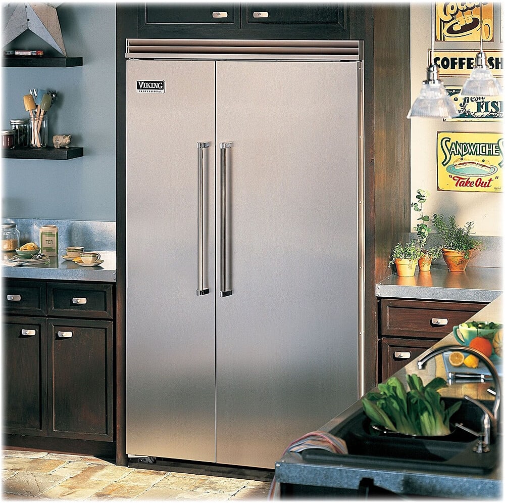 Perlick HP48FRB 48 Inch Undercounter Freezer/Refrigerator with 12 cu. ft.  Total Capacity, Individual Temperature Zones, Variable Speed Compressor,  Adjustable Full-Extension Shelves and Door Locks: Built In