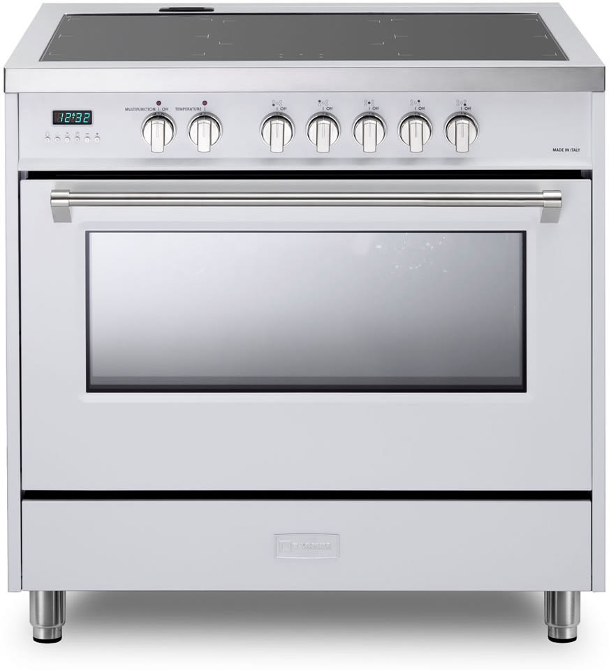 Verona VDFSIE365W 36 Inch Freestanding Induction Range with 5 Element