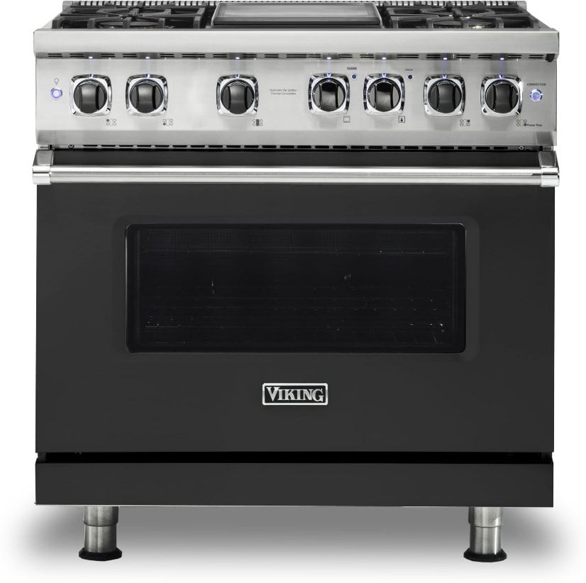 Viking VDR5364GCS 36 Inch Freestanding Professional Dual Fuel Range
