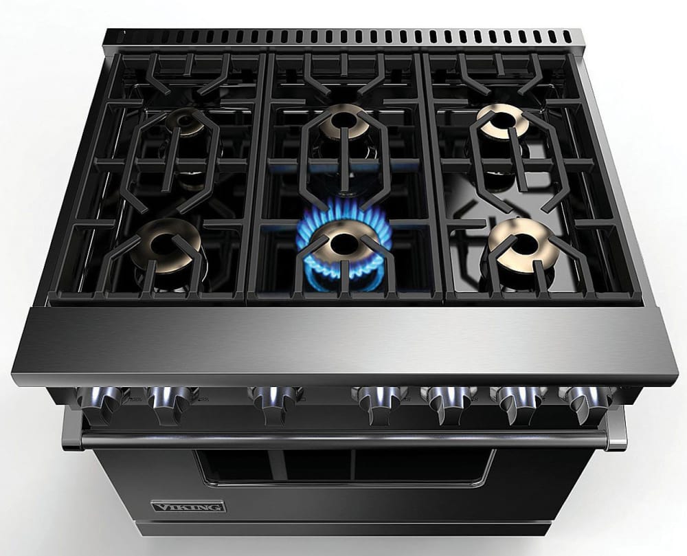 90 days warranty, Viking 36 Stainless Range top, 6 open burners in LA