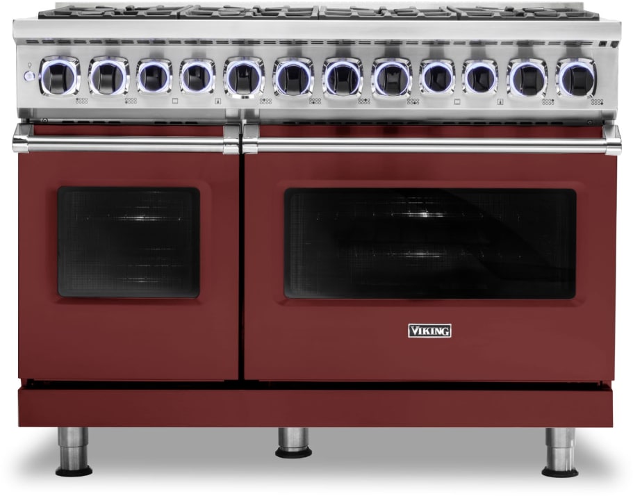 Viking VDR74828BRELP 48 Inch Freestanding Dual Fuel Range with 8 Sealed