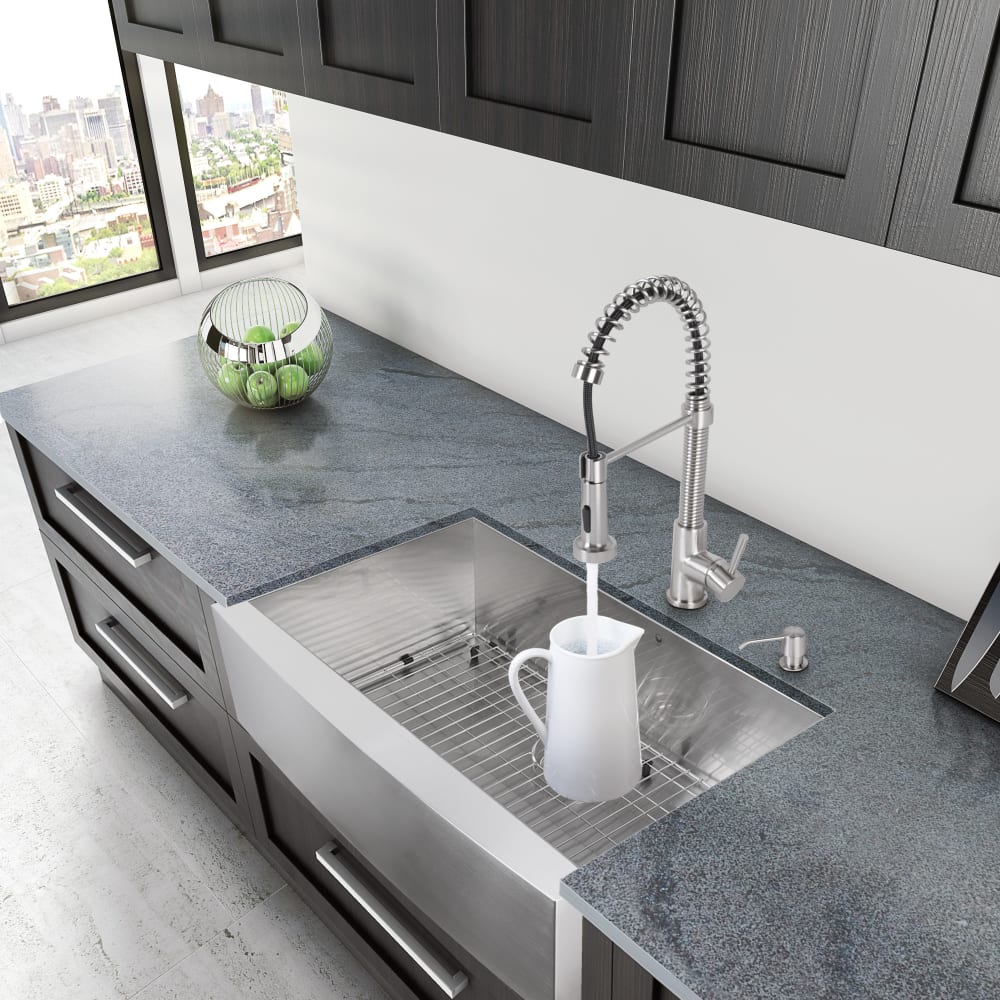 Vigo Industries VG3020C 30 Inch Single Bowl Stainless Steel Farmhouse