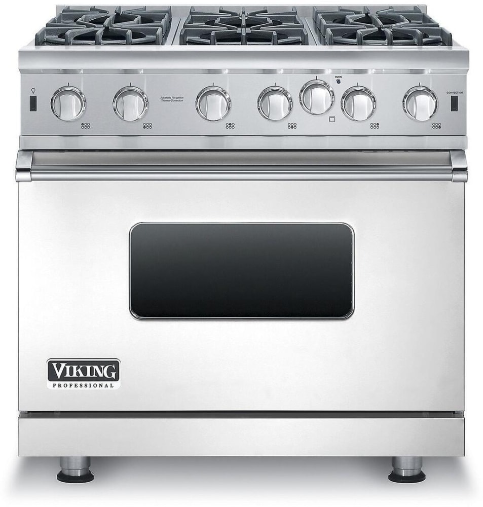 Viking VGIC53616BSS 36 Inch Pro-Style Gas Range with Convection