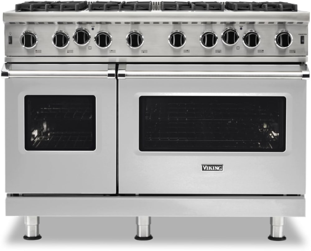 Viking VGIC54828BSSLP 48 Inch Freestanding Gas Range with 8 Open