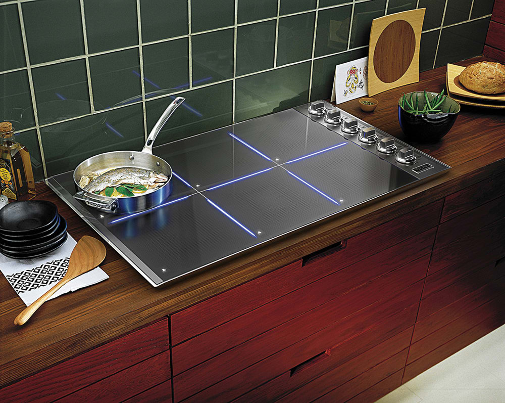 Viking VIC5366BST 36 Inch Induction Cooktop with 6 Cooking Zones, 3,700 Watt Elements ...