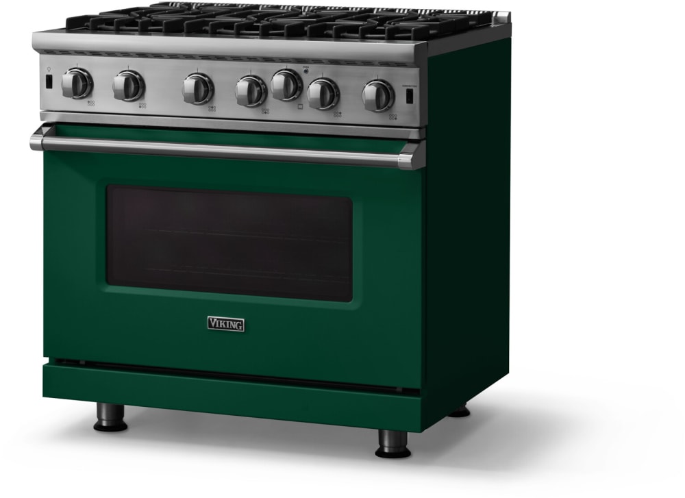 Viking VGIC53626BIV 36 Inch Gas Range with 6 Open Burners, 15,000