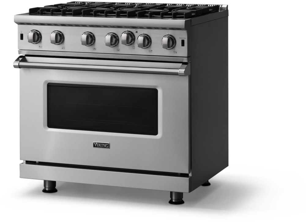Viking VGIC53626BSSLP 36 Inch Freestanding Professional Gas Range