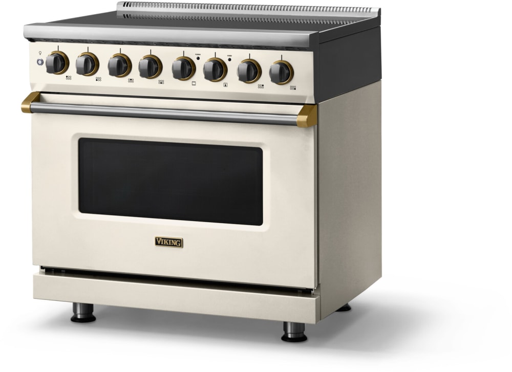 Viking VIR53646BPWBB 36 Inch Freestanding Induction Range with 6