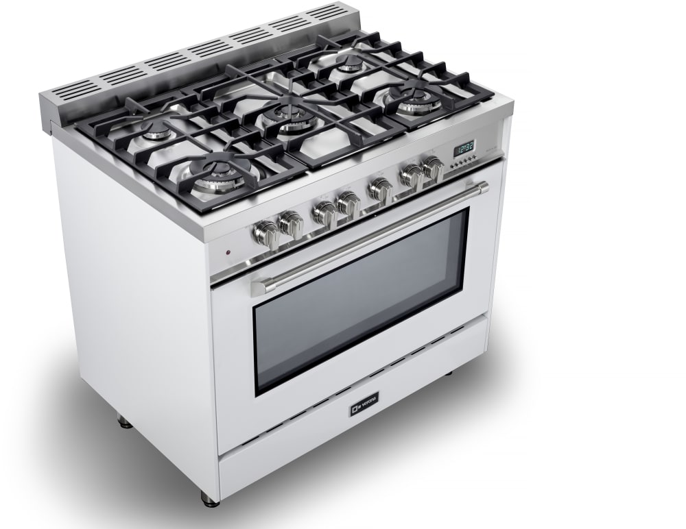 Verona VPFSGE365W 36 Inch Freestanding Dual Fuel Range with 5 Sealed