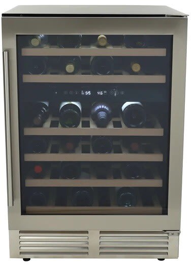 Avanti WCD46DZ3S 24 Inch Built-In Wine Cooler with 43-Bottle