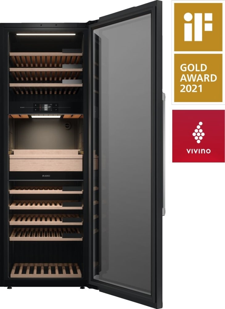 Asko WCN311942G 27 Inch Freestanding TriZone Smart Wine Storage