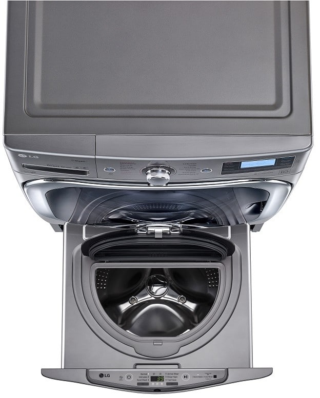 LG WD200CV 1.0 Cu. ft. Graphite Sidekick Pedestal Washer