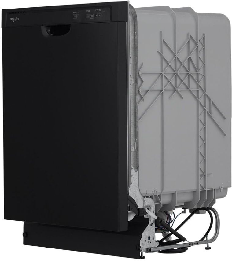 Whirlpool WDF331PAMB 24 Inch Full Console Dishwasher with 12 Place