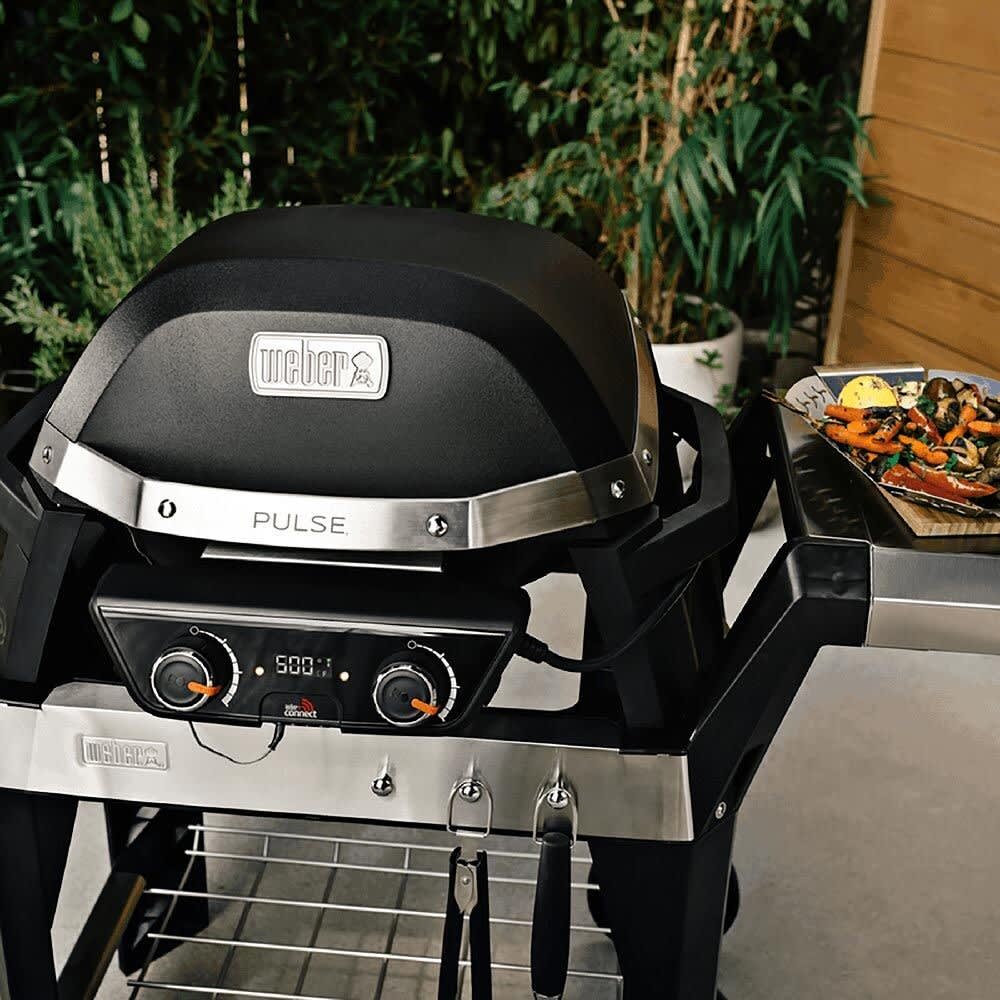 Weber 5012001 28 Inch Pulse 2000 Electric Smart Grill with 278 sq. in