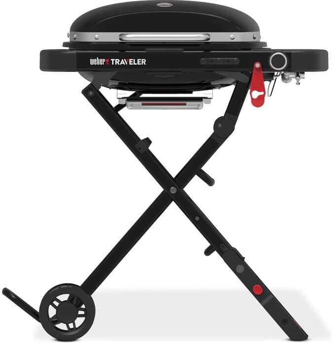 Weber 1500460 Traveler Mini 1 Burner Liquid Propane Grill with