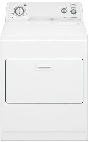 Whirlpool WED5500SQ 29 Inch Electric Dryer with 6.5 cu. ft. Capacity, 7  Cycles, 4 Temperature Options, Wrinkle Shield Option, Interior Drum Light  and Hamper Door: White