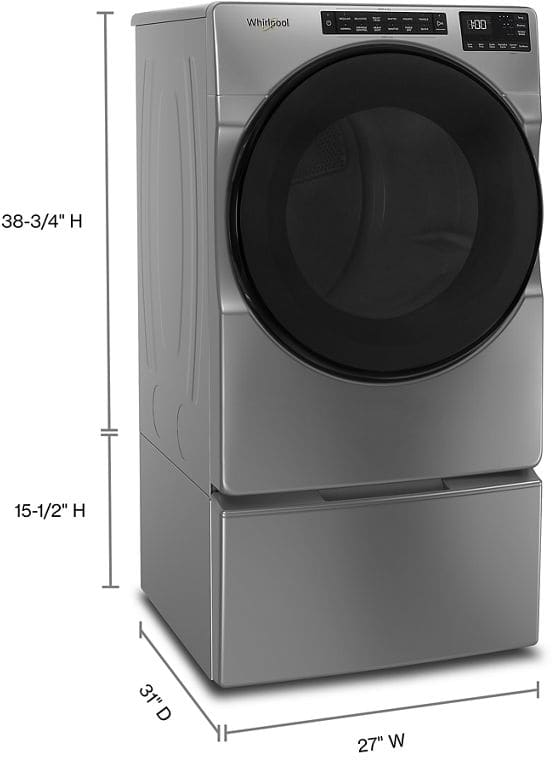 Whirlpool WED5605MC 27 Inch Electric Dryer with 7.4 cu. ft. Capacity