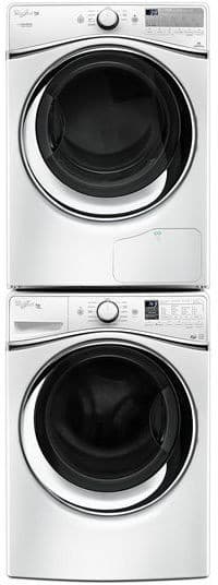 Whirlpool Wed99hedw 27 Inch 7 4 Cu Ft Ventless Electric Dryer With Whirlpool Wed99hedw Shown Stacked With Matching Dryer