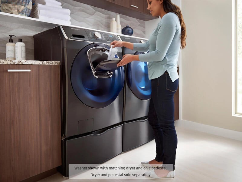 Samsung washer dryer shop with pedestal