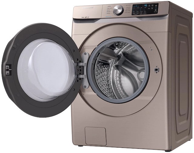 Samsung SAWADRGC61001 Side-by-Side Washer & Dryer Set with Front Load Washer and Gas Dryer in Champagne
