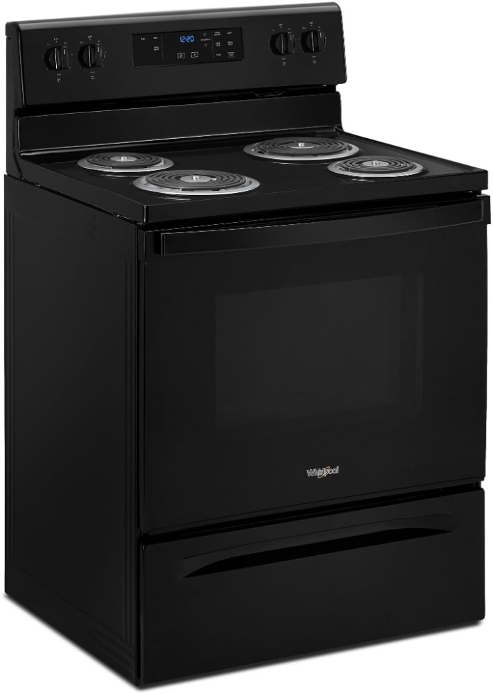 Whirlpool WFC150M0JB 30 Inch Freestanding Electric Range with 4 Coil ...
